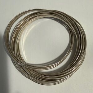 Silpada 21 Bangle Salute 925 Sterling Silver bangle interlocking set